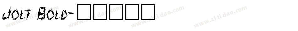 Jolt Bold字体转换
